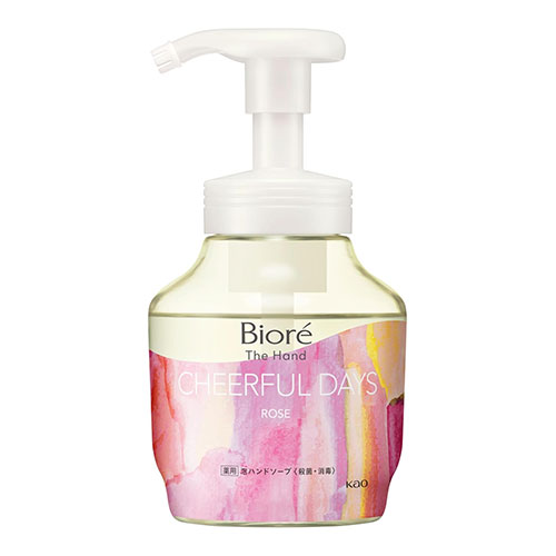 비오레 더 핸드 거품 핸드솝 아침에 갓 딴 로즈 향 펌프형 280mL