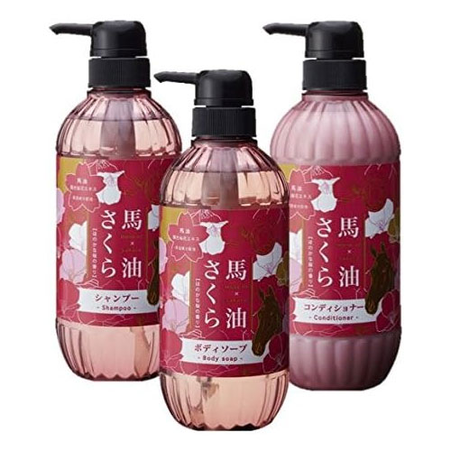 마유 사쿠라 일본호텔 샴푸+린스+바디워시 각 500ml 3종세트 이토엔 호텔