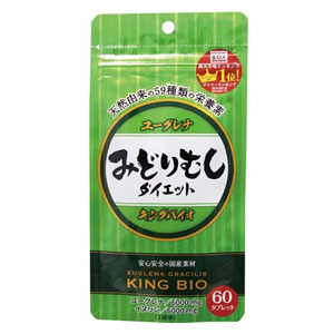 킹바이오 유글레나 (미도리무시) 다이어트 60정  (20일분)