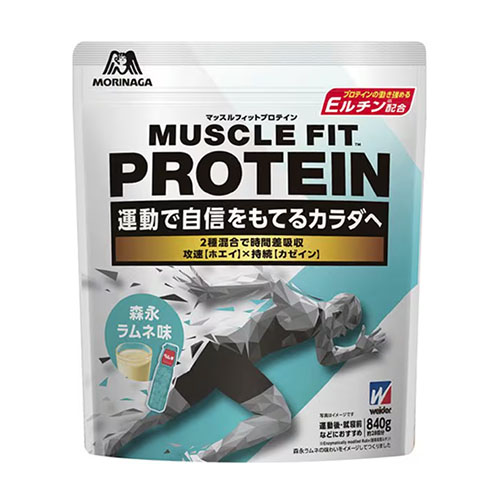 위더 머슬핏 프로틴 【라무네맛】840g  웨이프로틴 카제인프로틴 혼합 모리나가